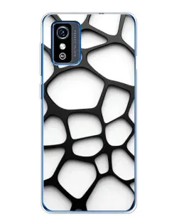 Чохол для ZTE Blade L9 з картинкою «Біла об'ємна сітка»