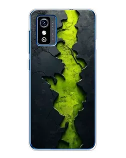 Чохол для ZTE Blade L9 з картинкою «Салатовий розлом скелі»