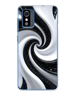 Чохол для ZTE Blade L9 з картинкою «Чорно-біла спіраль»