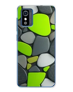 Чохол для ZTE Blade L9 з картинкою «Яскрава неонова галька»