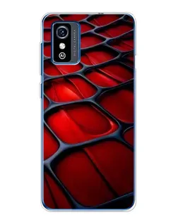 Чохол для ZTE Blade L9 з картинкою «Червона глянцева сітка»