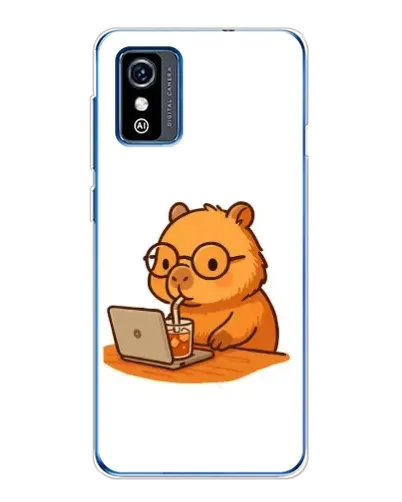 Чехол для ZTE Blade L9 с картинкой «Капибара с ноутбуком»