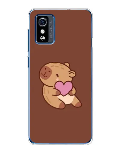 Чехол для ZTE Blade L9 с картинкой «Капибара с сердцем»