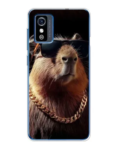 Чехол для ZTE Blade L9 с картинкой «Капибара золотая цепь»