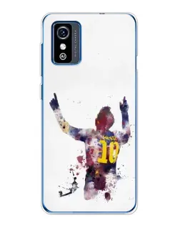 Чехол для ZTE Blade L9 с картинкой «Акварельный Месси Барселона»