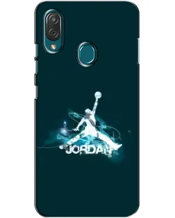 Чехол для ZTE Blade V10 Vita с картинкой «Jordan Blue Fire»