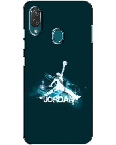 Чехол для ZTE Blade V10 Vita с картинкой «Jordan Blue Fire»