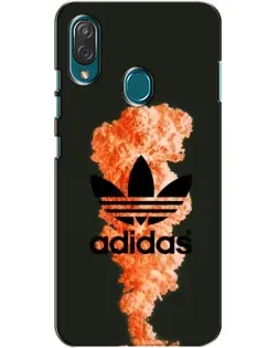 Чехол для ZTE Blade V10 Vita с картинкой «Оранжевый дым Adidas»