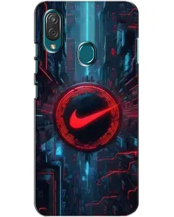 Чехол для ZTE Blade V10 Vita с картинкой «Техногенный стиль Nike»