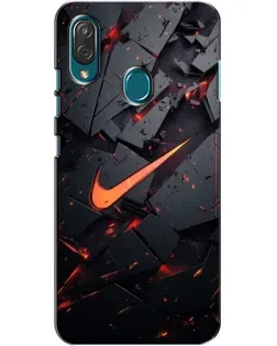 Чехол для ZTE Blade V10 Vita с картинкой «Nike — эффект разломов»