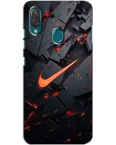 Чехол для ZTE Blade V10 Vita с картинкой «Nike — эффект разломов»