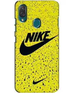 Чехол для ZTE Blade V10 Vita с картинкой «Желтый текстурный Nike»