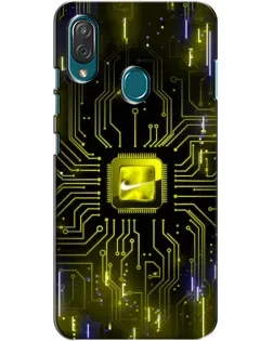 Чехол для ZTE Blade V10 Vita с картинкой «Nike — золотая искра»