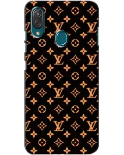 Чехол для ZTE Blade V10 Vita с картинкой «Золотая монограмма LV»