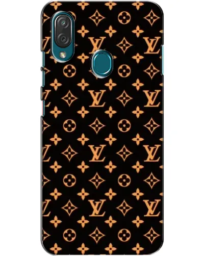 Чехол для ZTE Blade V10 Vita с картинкой «Золотая монограмма LV»