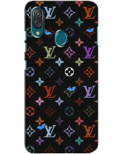 Чехол для ZTE Blade V10 Vita с картинкой «Цветная монограмма LV»
