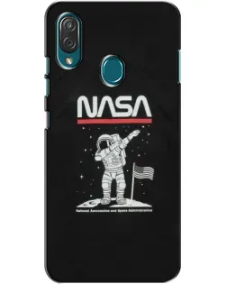 Чехол для ZTE Blade V10 Vita с картинкой «NASA — шагаем по Луне»