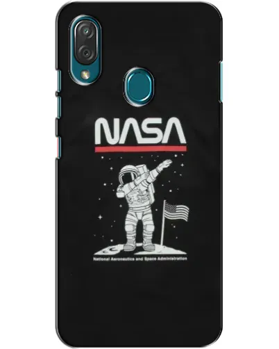 Чехол для ZTE Blade V10 Vita с картинкой «NASA — шагаем по Луне»
