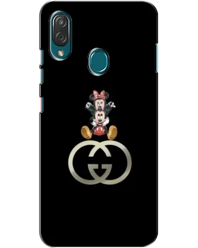 Чехол для ZTE Blade V10 Vita с картинкой «Минни Маус на лого»