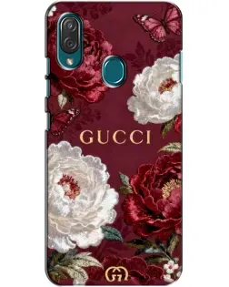 Чехол для ZTE Blade V10 Vita с картинкой «Gucci — бордовые розы»