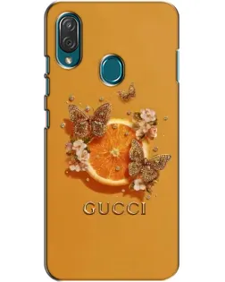 Чехол для ZTE Blade V10 Vita с картинкой «Gucci — золотые бабочки»