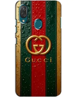 Чехол для ZTE Blade V10 Vita с картинкой «Gucci — фирменная полоса и золото»
