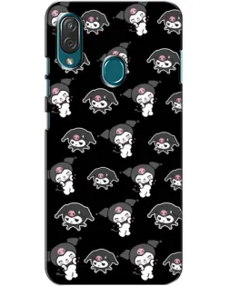 Чехол для ZTE Blade V10 Vita с картинкой «Черный паттерн Kuromi»