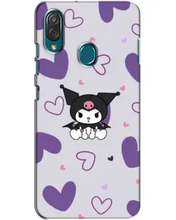 Чехол для ZTE Blade V10 Vita с картинкой «Kuromi и лавандовые сердца»