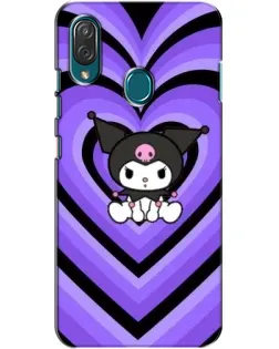 Чехол для ZTE Blade V10 Vita с картинкой «Kuromi и фиолетовые сердца»