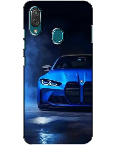 Чехол для ZTE Blade V10 Vita с картинкой «Голубая BMW M4»