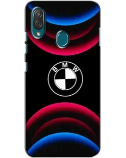 Чехол для ZTE Blade V10 Vita с картинкой «Логотип BMW и неоновые дуги»