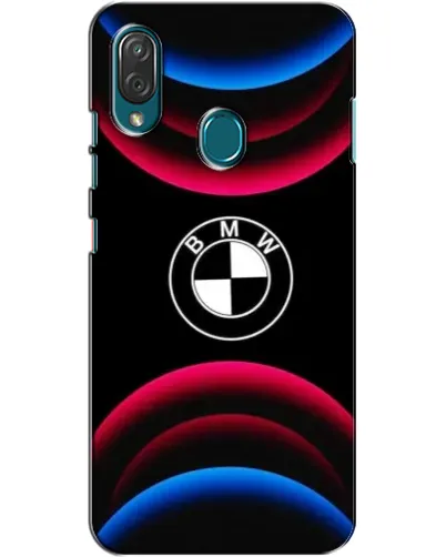 Чехол для ZTE Blade V10 Vita с картинкой «Логотип BMW и неоновые дуги»