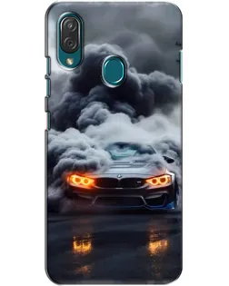 Чехол для ZTE Blade V10 Vita с картинкой «BMW в дыму»