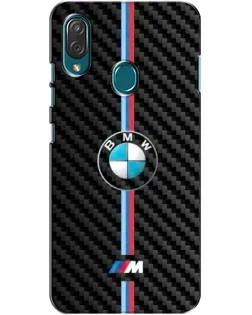 Чехол для ZTE Blade V10 Vita с картинкой «Эмблема BMW и карбон»