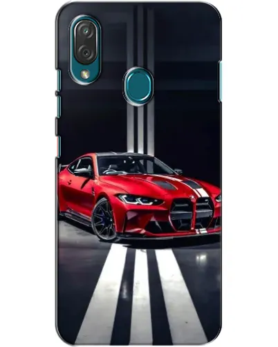Чехол для ZTE Blade V10 Vita с картинкой «Красная BMW на дороге»