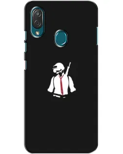 Чехол для ZTE Blade V10 Vita с картинкой «PUBG — силуэт воина»