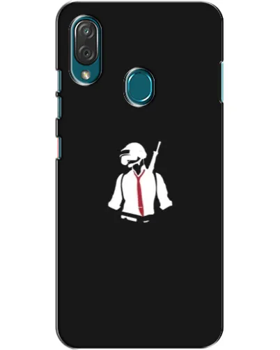 Чехол для ZTE Blade V10 Vita с картинкой «PUBG — силуэт воина»