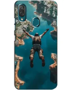 Чехол для ZTE Blade V10 Vita с картинкой «PUBG — свободное падение»