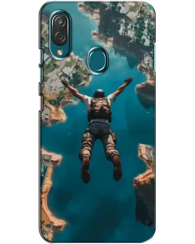 Чехол для ZTE Blade V10 Vita с картинкой «PUBG — свободное падение»