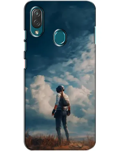 Чехол для ZTE Blade V10 Vita с картинкой «Герой PUBG на скале»