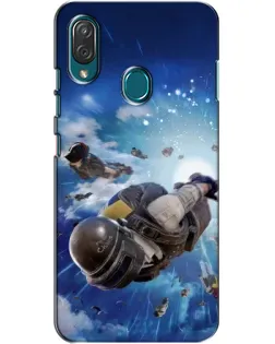 Чехол для ZTE Blade V10 Vita с картинкой «Десант PUBG — прыжок»