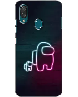 Чехол для ZTE Blade V10 Vita с картинкой «Among Us неон-арт»