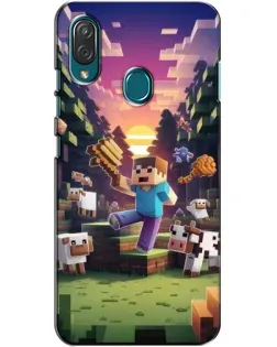 Чехол для ZTE Blade V10 Vita с картинкой «Стив на ферме» Чехол для ZTE Blade V10 Vita с картинкой «Стив на ферме»