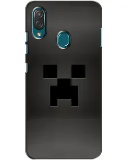Чехол для ZTE Blade V10 Vita с картинкой «Черный крипер градиент»