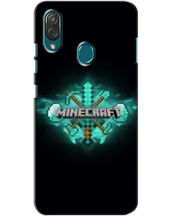 Чехол для ZTE Blade V10 Vita с картинкой «Minecraft Diamond лого»