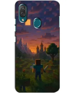 Чехол для ZTE Blade V10 Vita с картинкой «Стив у башни»