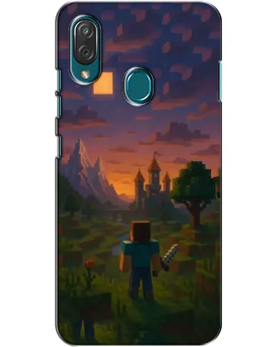 Чехол для ZTE Blade V10 Vita с картинкой «Стив у башни» Чехол для ZTE Blade V10 Vita с картинкой «Стив у башни»