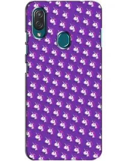 Чехол для ZTE Blade V10 Vita с картинкой «Единороги на фиолетовом»