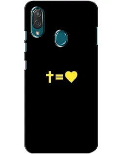 Чехол для ZTE Blade V10 Vita с картинкой «Сердце и Крест»