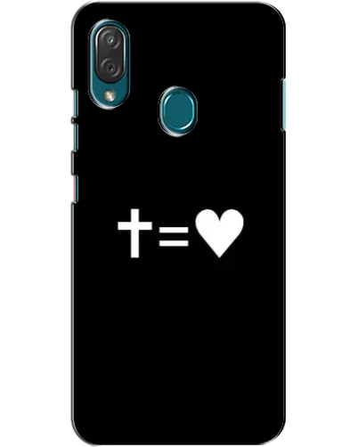Чехол для ZTE Blade V10 Vita с картинкой «Крест и Сердце»